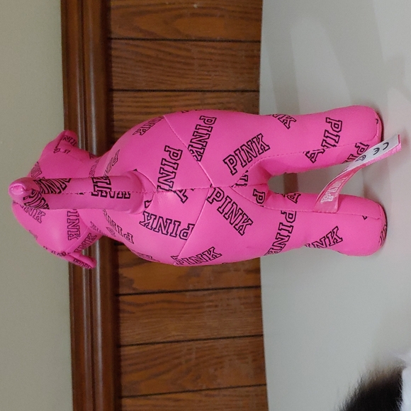 PINK Victoria's Secret Large Hot Pink Stuffed Dog - Picture 9 of 14